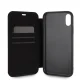BMW Logo Imprint Folio Case for iPhone Xr - Beige