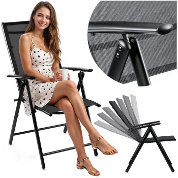 Sofotel So-983 Folding Garden Chair Black