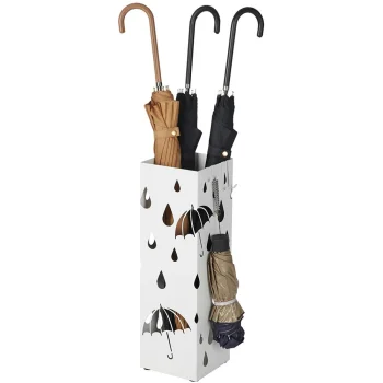 Leobert Modern Umbrella Stand, White
