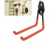 Double Wall Hook Holder for Tools and Bicycle, Black/Red