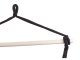 Brazilian Hanging Garden Hammock-Chair with Wooden Frame and Cushions, Black