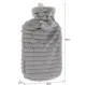Ruhhy Rubber Hot Water Bottle Heating Pad, 2L
