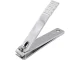 Strong steel nail clipper for manicure, chrome