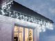 Christmas Light Curtain, String Fairy Lights, 300 LED, IP44, Cold White