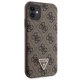 Guess iPhone 11 / XR Case Crossbody 4G Metal Logo, Brown
