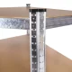 ModernHome Corner Storage Rack 180x90x40 cm Galvanized Steel 5 Shelves 875 kg