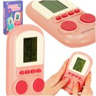 Handheld Electronic Skill Game Portable Mini Console, Pink
