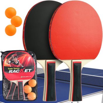 Table Tennis Set with 2 Ping Pong Paddles 3 Balls and Carrying Case