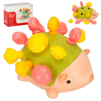Sensory Hedgehog Montessori Toy for Fine Motor Skills, green