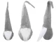Christmas Gnome with Bendable Hat, 30 cm, Grey