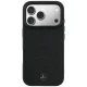 Mercedes Leather Mesh with Bow Line MagSafe Case for iPhone 17 Pro, Black
