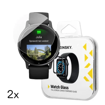 Wozinsky Full Glue Tempered Glass for Garmin Vivoactive 5, 2 pcs.