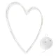 Ikonka LED Christmas Heart Decoration, 10 LED