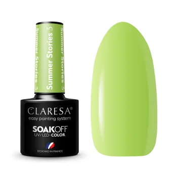 Claresa Summer Stories 3 Hybrid Nail Polish, Green, 5g