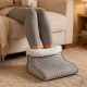 Electric Foot Warmer Heated Boot 75W with Timer and 9 Heat Levels, White/Gray