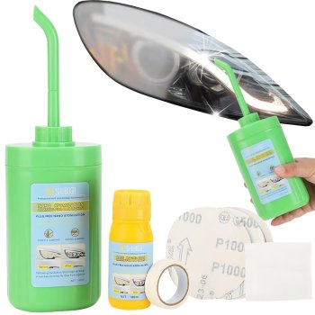 Car Headlight Restoration Kit with Nano Coating Steamer
