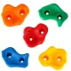 Kids Climbing Holds 20 Pack with Mounting Hardware for Climbing Wall, Colourful