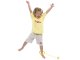 Kids Jump Rope Swing Ball One Leg Foot Jumping Ring LED Yellow