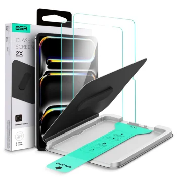 ESR UltraFit Tempered Glass Screen Protector for iPad Pro 11" (2024-2025), 2-Pack