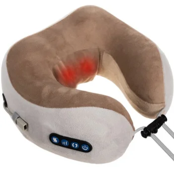 Soulima 19554 Heated Neck Massager, Grey/Beige