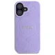 Guess Saffiano Peony Classic Logo MagSafe Case for iPhone 16 - Purple