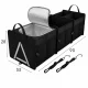 Car Trunk Organizer with Cooler Bag, Black