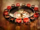 Alcohol Drinking Roulette Game Set, 16 Shot Glasses