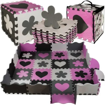 Foam Puzzle Play Mat 30x30cm 16 Tiles P16134