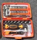 Tool Set with Torx Bits and Socket Wrenches 5-14mm, 38 Pieces