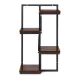 ModernHome 4-Tier Wall Shelf for Flowers and Decor, Loft Style