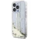 Guess Liquid Glitter Gold Stripes Case for iPhone 15 Pro Max Transparent