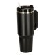 Thermal Mug with Straw and Handle, 1200ml, Black