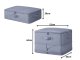 70L Compression Storage Bag Organizer for Clothes and Bedding, Grey