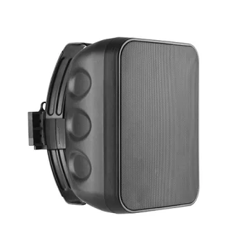 Wall Speaker 60W 6.5" Two-Way Weather-Resistant IP65, Black