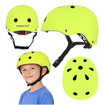Kids Bike Helmet Trike Fix LED S 48-54cm, Light Green