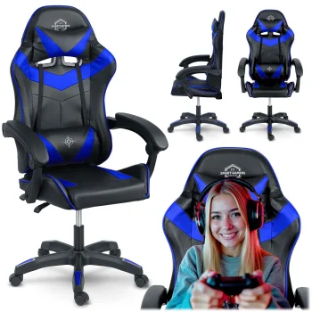 Sofotel Draknor Ergonomic Gaming Chair, Black and Blue