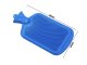 Rubber Hot Water Bottle, Heating Pad, Warmer, Water-Filled Bag 2L, Blue