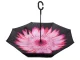 Inverted Umbrella with Double Layer and C-Shaped Handle, 105x80 cm