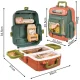 Dinosaur Playset in Backpack with Figures and Volcano, 3+