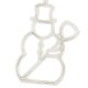 LED Christmas Window Decoration Snowman, 49 cm, 10 LED, with Suction Cup