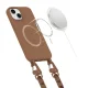 Tech-Protect iPhone 14 Case MagNecklace MagSafe, Brown