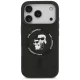 Karl Lagerfeld iPhone 17 Pro Case Silicone Karl & Choupette Ring MagSafe, Black
