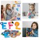 Magnetic Latin Alphabet, Set of Magnetic Letters, Fridge Magnets, 26 Pcs.