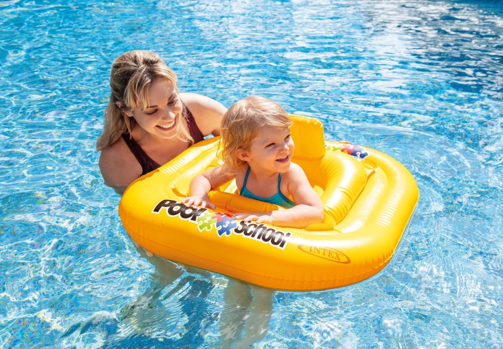 Baby Swim Ring Float with Backrest Seat INTEX 56587 (1)