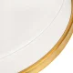Activeshop H4 Cosmetic Stool, White/Gold
