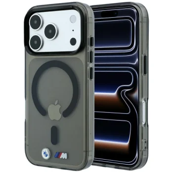 BMW M IML Glossy Metal Logo & Trims MagSafe Case for iPhone 17 Pro / 18 Pro, Black