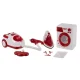 Kruzzel 00022570 Kids Home Appliance Set 3-in-1, White/Red