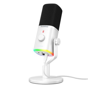Maono PD100X Dynamic Microphone White - USB/XLR Gaming Mic  PC & PS5