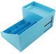 Practical desk organizer with two drawers and compartments