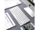 Wireless Bluetooth Keyboard for PC, iPad, Mac, Compact, White